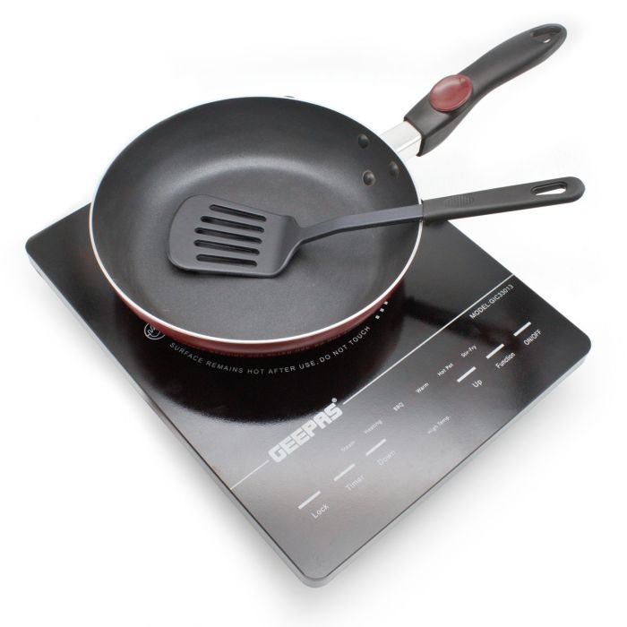 Royalford RF2956 Non-Stick Fry Pan, 24 CM - Multiple Hob Compatibility | Heat-Resistant Handle with Hanging Loop | Ideal Frying, Cooking, Sauteing & More