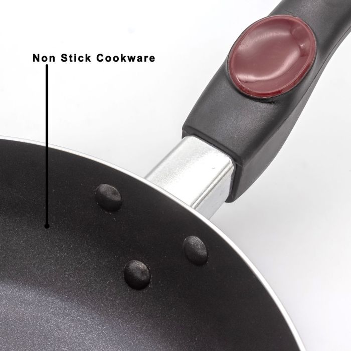 Royalford RF2956 Non-Stick Fry Pan, 24 CM - Multiple Hob Compatibility | Heat-Resistant Handle with Hanging Loop | Ideal Frying, Cooking, Sauteing & More
