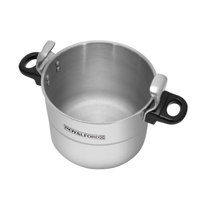 Cool Touch Handles & Safety Valves Aluminium Pressure Cooker RF357PC5 Royalford