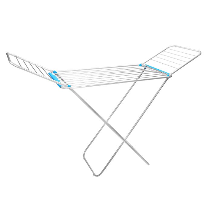 Royalford RF4950 Large Folding Clothes Airer - Aluminium Drying Space Laundry Durable Metal Drying Rack Multifunctional Air Dryer | Ideal for Outdoors or Indoors