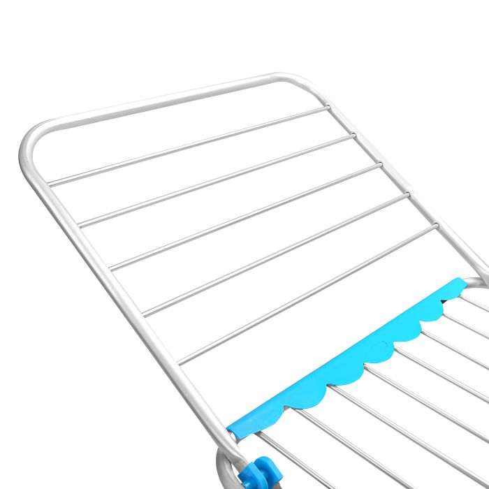 Royalford RF4950 Large Folding Clothes Airer - Aluminium Drying Space Laundry Durable Metal Drying Rack Multifunctional Air Dryer | Ideal for Outdoors or Indoors