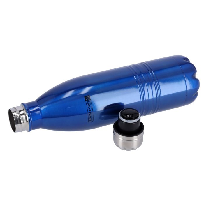 Vacuum Bottle, Double Wall Stainless Steel Bottle, RF5770BL | 750ml Water Bottle | Leak-Resistant Sports Drink Bottle | Vacuum Insulation Bottle for Indoor/Outdoor Use (Blue)