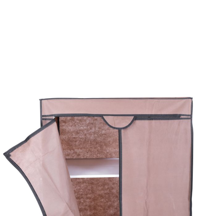 Royalford RF6069N Wardrobe - Portable Wardrobe for Hanging Clothes, Modular Cabinet for Space Saving, Lightweight, Dust Proof Closet Organizer Wardrobe, Storage Mesh Shelves | Ideal for Men, Women & Children