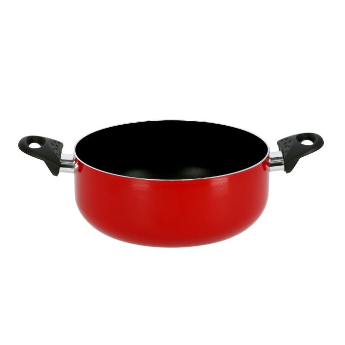 Royalford RF6440 Non-Stick Ceramic Casserole with Glass Lid 24 cm- Durable Non-stick Coating, High-Quality Construction with Comfortable Resistant Handle | Non-Stick Dish for Gas, Induction & Ceramic Hobs