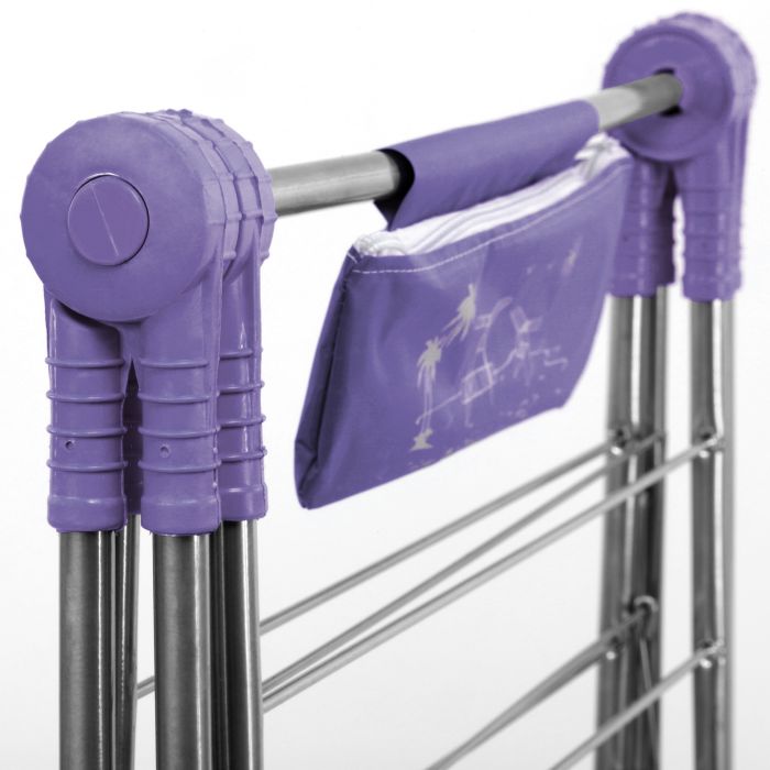 Royalford RF7137 Large Folding Clothes Airer 180x55 Cm - Drying Space Laundry Washing |Durable Metal Drying Rack | Multifunctional Air Dryer Ideal for Indoor and Outdoor | Easy Store 2 Folding Winged Clothes Airer