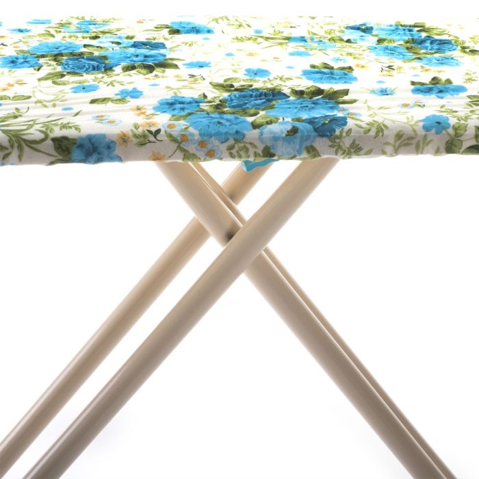 Royalford RF7138 Mesh Ironing Board 41x116 Cm - Portable, Steam Iron Rest, Heat Resistant Cover | Contemporary Lightweight Board with Adjustable Height & Rubber Feet Cover