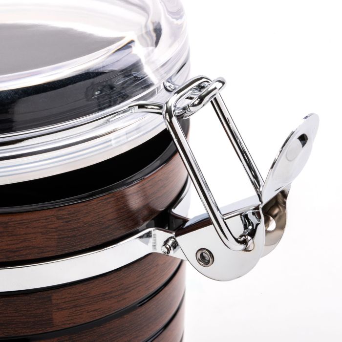 Royalford RF8221 Coffee Container, Cherrywood Tea-Coffee-Sugar Sets, Lightweight and Stylish Kitchen Storage Jars