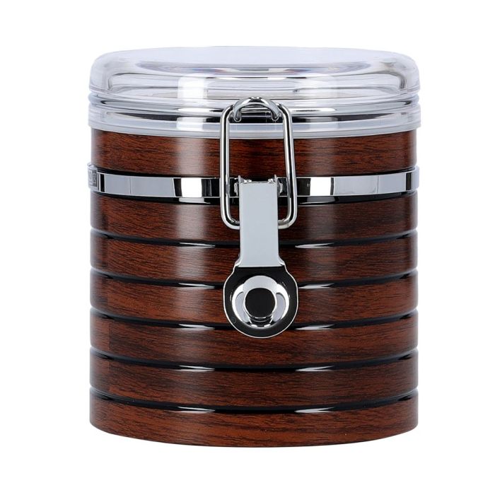 Royalford RF8221 Coffee Container, Cherrywood Tea-Coffee-Sugar Sets, Lightweight and Stylish Kitchen Storage Jars