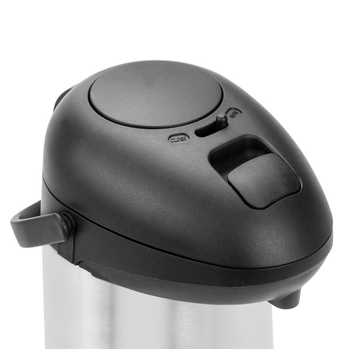 Royalford 5L Double Wall Vacuum Flask - Keeping Hot/Cold Retention, Pump Action Spill Proof Pouring Coffee, Hot Water, Tea, Beverage | Ideal for Commercial & Outings