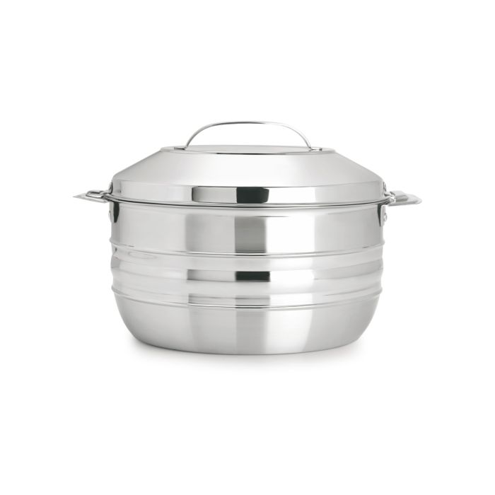 8L Stainless Steel Esteelo Hot Pot Double Wall Hot Pot | Serving Dishes with Lids | Hot Food Storage Containers & Warmers with Comfortable Handle | Storage Saver for Everyday Use