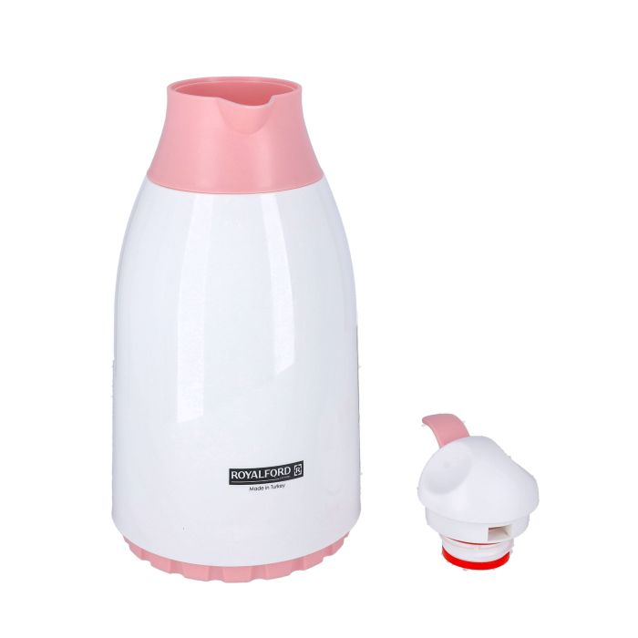 Royalford 1.3L Vacuum Flask - Thermos Flask with Double Wall Design | Jug Flask, Long Hours Hot & Cool Retention | Comfortable Handle with Spill Proof Pouring Spot | Perfect for Coffee, Milk & More