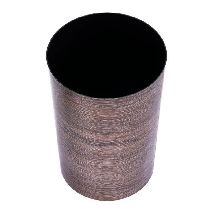 Royalford RF8693 8L Dust Bin - Swing top Lid, Durable Design, Unique Wood Finishing and Polymer Material - Trash Bin Perfect for Home or Office Use - Easy to Clean, Smooth Polishing Surface & Stylish Design