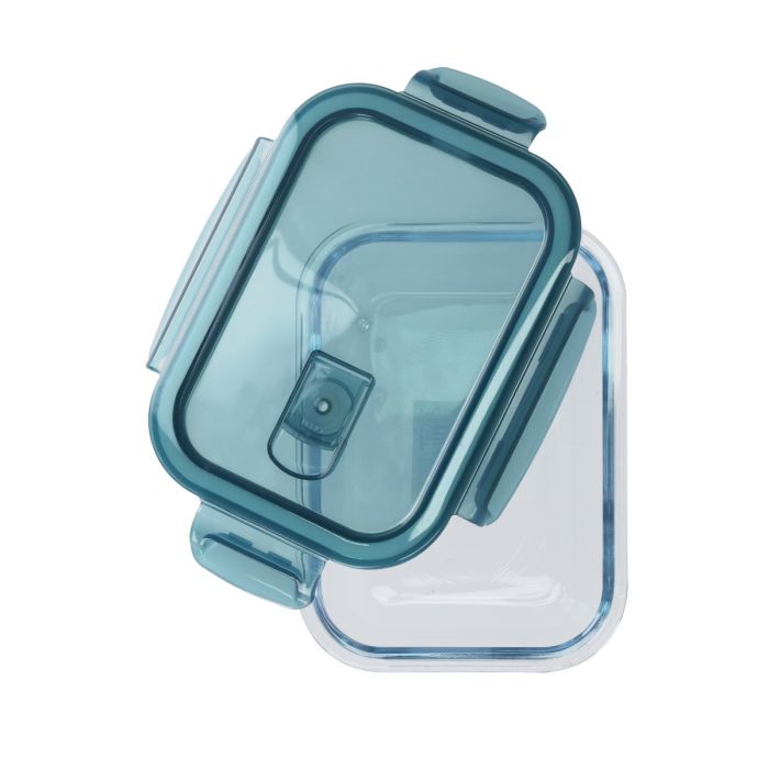 Royalford 600ml Round Glass Meal Prep Container - Reusable, Airtight Food Storage box | Microwavable, Freezer & Dishwasher Safe | Ideal for Storage Food, Roasting, Lunch Box & more