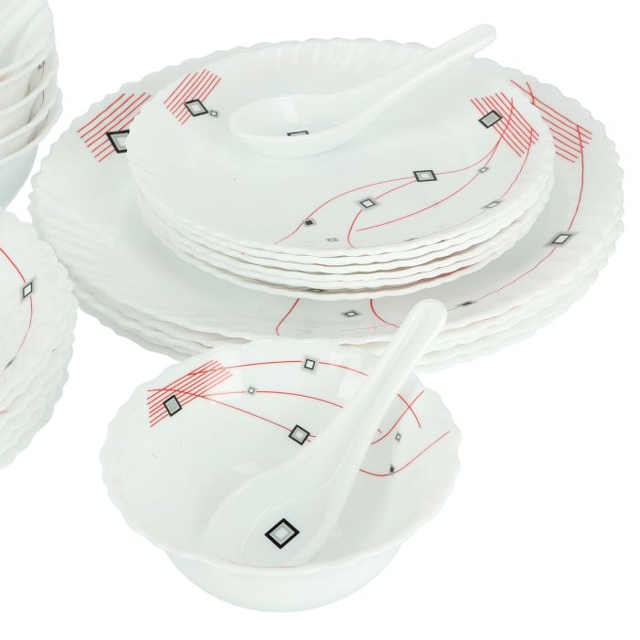 33Pcs Opalware Dinner Set RF8982 Royalford
