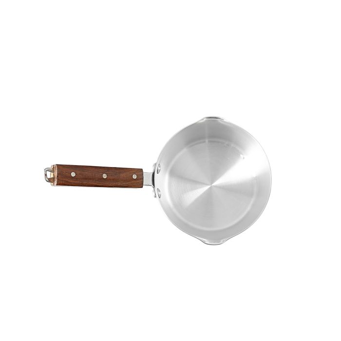 Royalford RF8992 7" Aluminium Milk Pan with Wooden Handle - Aluminium Saucepan - Pouring Spout with Hanging Loop - Tea Pan Saucepan Milk Pot - Ideal as Coffee Pot, Tea Pot, Milk Pot & a Small Saucepan