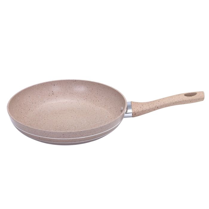 Royalford 24cm Smart Fry Pan - 5 Layer Granite Non-Stick Coating Pan | Multiple Hob Compatibility | Heat-Resistant Handle with Hanging Loop | Ideal Frying, Cooking, Sauteing & More