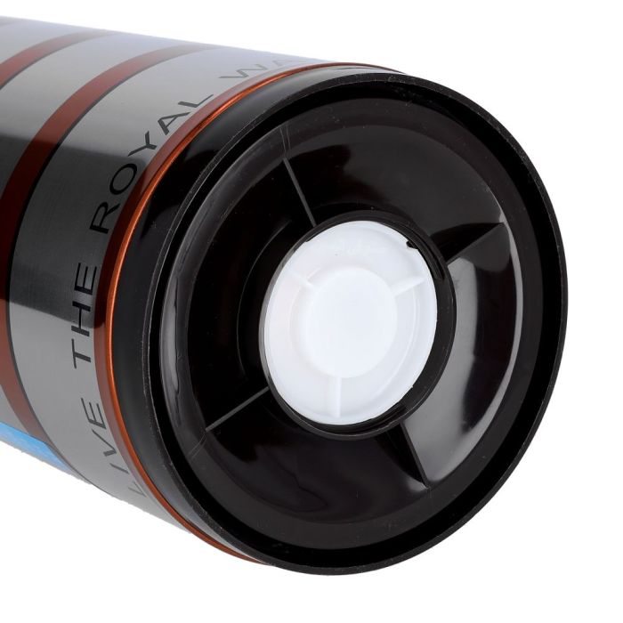 Royalford RF9587 1L Double Wall Golden Figured Vacuum Flask - Portable Heat Insulated Thermos for Keeping Hot/Cold 24 & 36 Hours Retention | Push Button |Coffee, Hot Water, Tea, Beverage | Ideal for Commercial & Outings