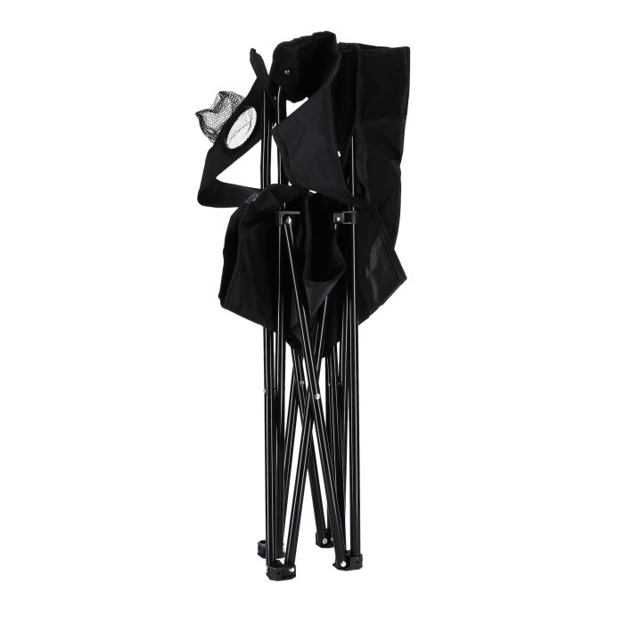 Royalford Camping Chair with Carrying Bag Foldable - Compact, Foldable & Heavy Duty Frame | Cup Holder, Storage Pocket | Shoulder Travel Bag, with 265Lbs Capacity | Ideal for Outdoor, Festival, & Beach Use