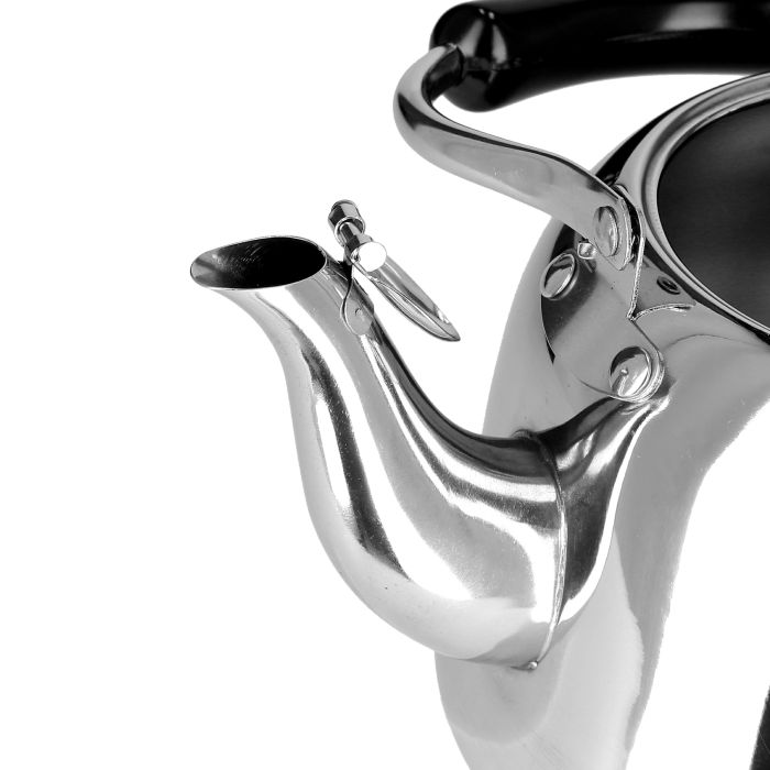 Royalford RF9843 5L Stainless Steel Whistling Kettle - Portable Whistling Tea Kettle with Heat Resistant Handle | Ergonomic Pouring Spout | Compatible with Gas, Electric, Hot Plate, Halogen, & Ceramic Tops