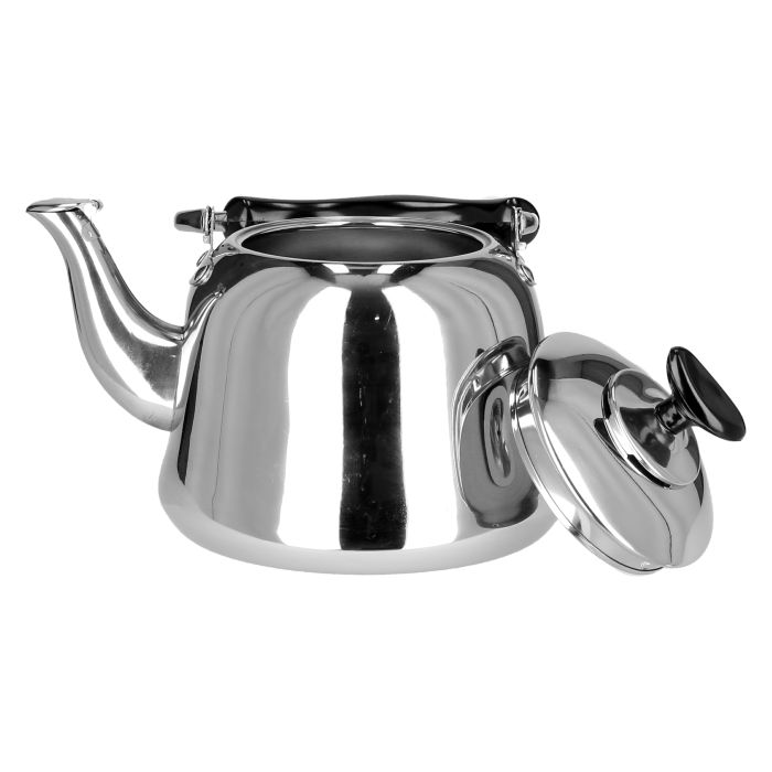 Royalford RF9843 5L Stainless Steel Whistling Kettle - Portable Whistling Tea Kettle with Heat Resistant Handle | Ergonomic Pouring Spout | Compatible with Gas, Electric, Hot Plate, Halogen, & Ceramic Tops