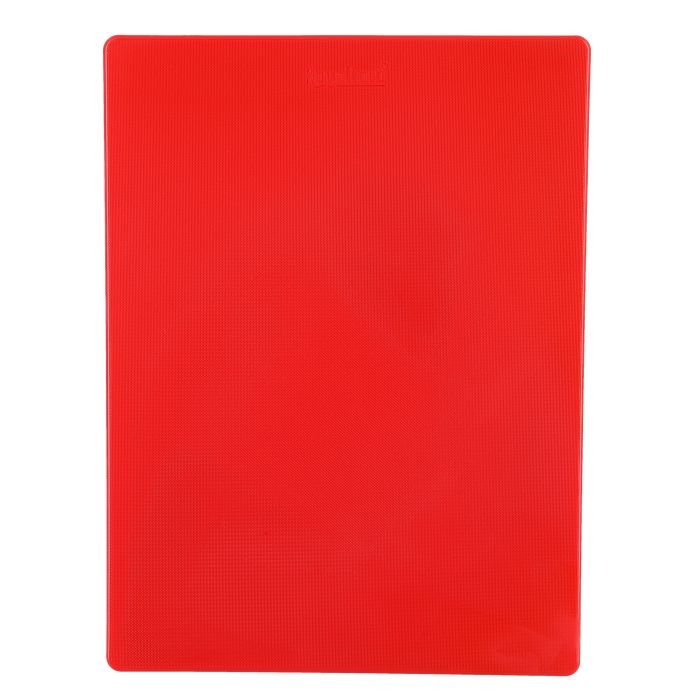 Royalford RF9911 Plastic Cutting Board - Non-Toxic Cutting Board with Non-Slip Base - Perfect for Fruits & Vegetables | Hanging Hole for Easy Storage | Multipurpose Dual Usage Kitchen Cutting Board (Red)
