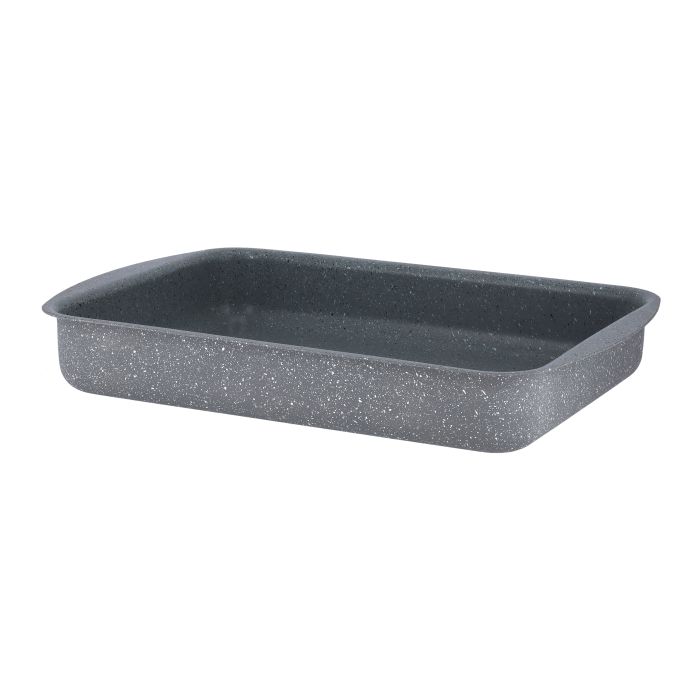 Rectangular Baking Pan, 40cm Baking Tray, RF9927 | Granite Coated Aluminium | Baking Crisper Tray for Cakes, Mousse, Grilled Fish Chicken, Pizza, Brownie, Etc