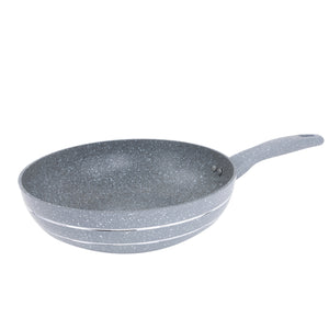 Royalford RF9841BGE 28cm Smart Wokpan|  Marble Coating |  Forged Aluminium Induction Wok featuring 3.8mm Thick Base |  Soft-Touch Handle |  PFOA & PTFE Free Cookware