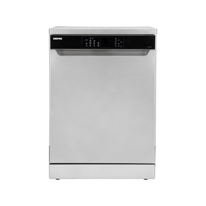 Geepas Free Standing Dishwasher GDW1354SV | 13 Place Settings, 2 Baskets, Stainless Steel Tub, 5 Wash Programs, Delay Timer, LED Display, Child Lock, 2Year Warranty