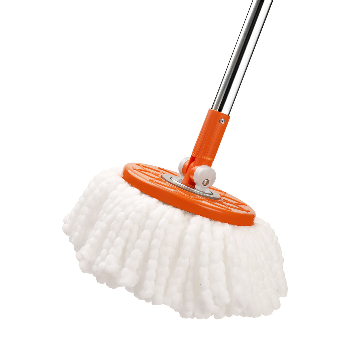 RoyalFord RF4238 Spin Easy Mop with Bucket | Stainless Steel Handle | Hands Free Wringing Microfiber Floor Cleaning Mop Set | Perfect for Home Tile & Marble Cleaning
