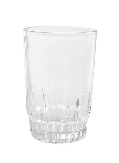Royalford RF4269 6 Pcs Glass Tumblers Set| Transparent Drinking Glasses & Durable Clear Water Juice Beverage Glass Set| Sturdy Base for Home Kitchen Everyday Use|