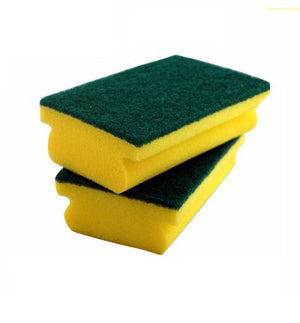 RoyalFord RF4852 SS Rosele Wilkin’s Sponge Scrubbers Nail Saver | 2 Pcs Heavy Duty Kitchen Cleaning Sponges |Long Lasting Dual Layer Tough Scrub | Durable Grip Design