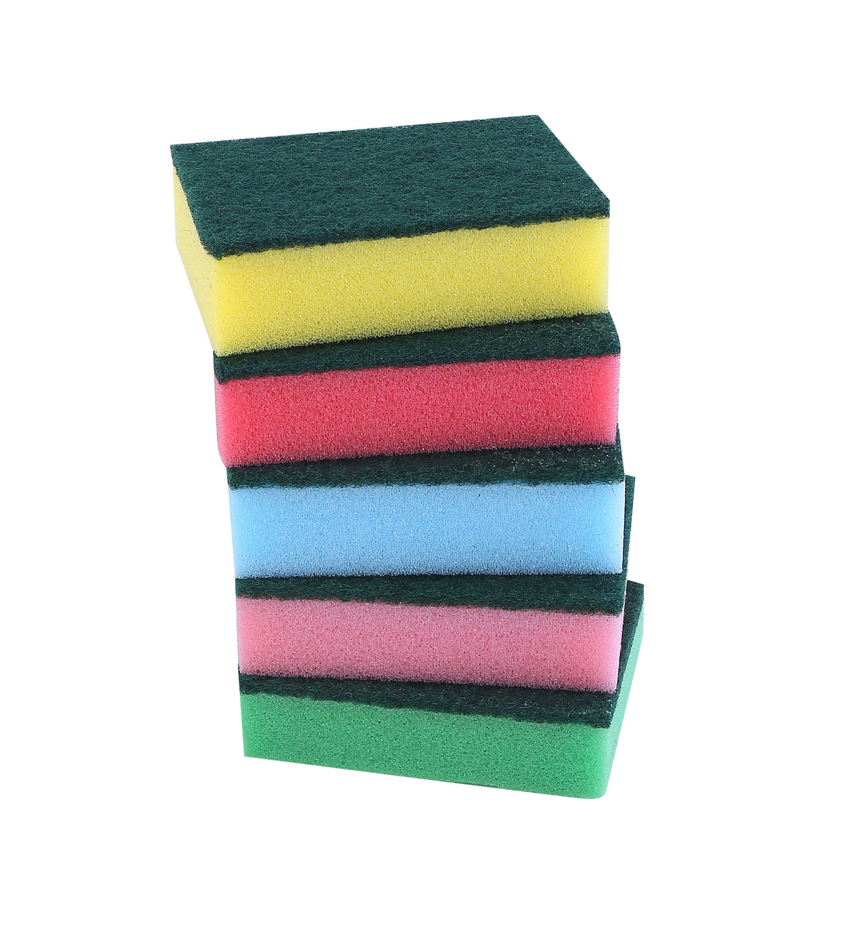 Royal Ford RF4860 SS Rosele Wilkin’s Sponge Scouring Pad 5 Pcs |  Heavy Duty Kitchen Cleaning Sponges | Long Lasting Dual Layer Scrub Pads | Multipurpose Cleaning Use
