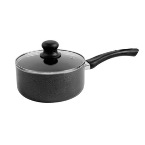 Royalford RF4999 8 Pcs Non-Stick Cookware Set | Glass Lids | Frypan | Saucepan & Casseroles | Durable Coating | Strong Handles | Dishwasher Safe for Daily Cooking Needs