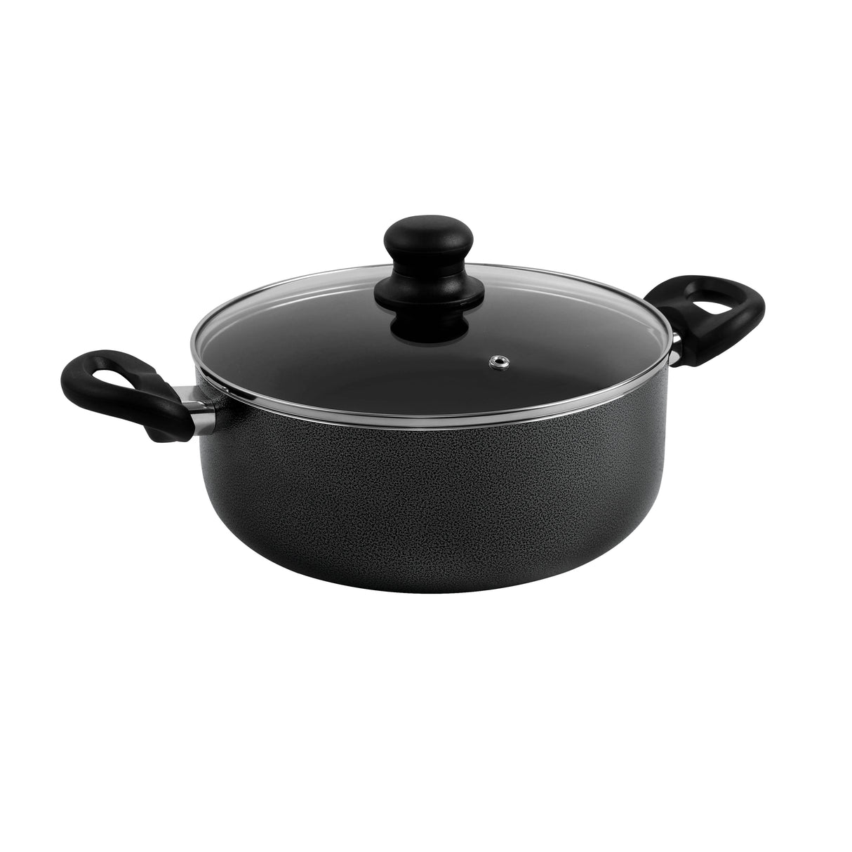 Royalford RF4999 8 Pcs Non-Stick Cookware Set | Glass Lids | Frypan | Saucepan & Casseroles | Durable Coating | Strong Handles | Dishwasher Safe for Daily Cooking Needs