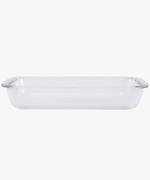 Royalford RF2694-GBD 1.8L Borosilicate Glass Baking Dish with Handles | Heat Resistant Oven, Microwave, Freezer & Dishwasher Safe Design | Clear Glass Casserole Dish