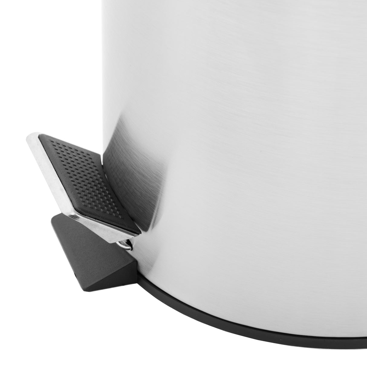 Royalford RF5127  12L stainless steel pedal bin |soft close lid offers hands-free use | removable inner bucket, rust resistant body and a sleek modern design for hygienic