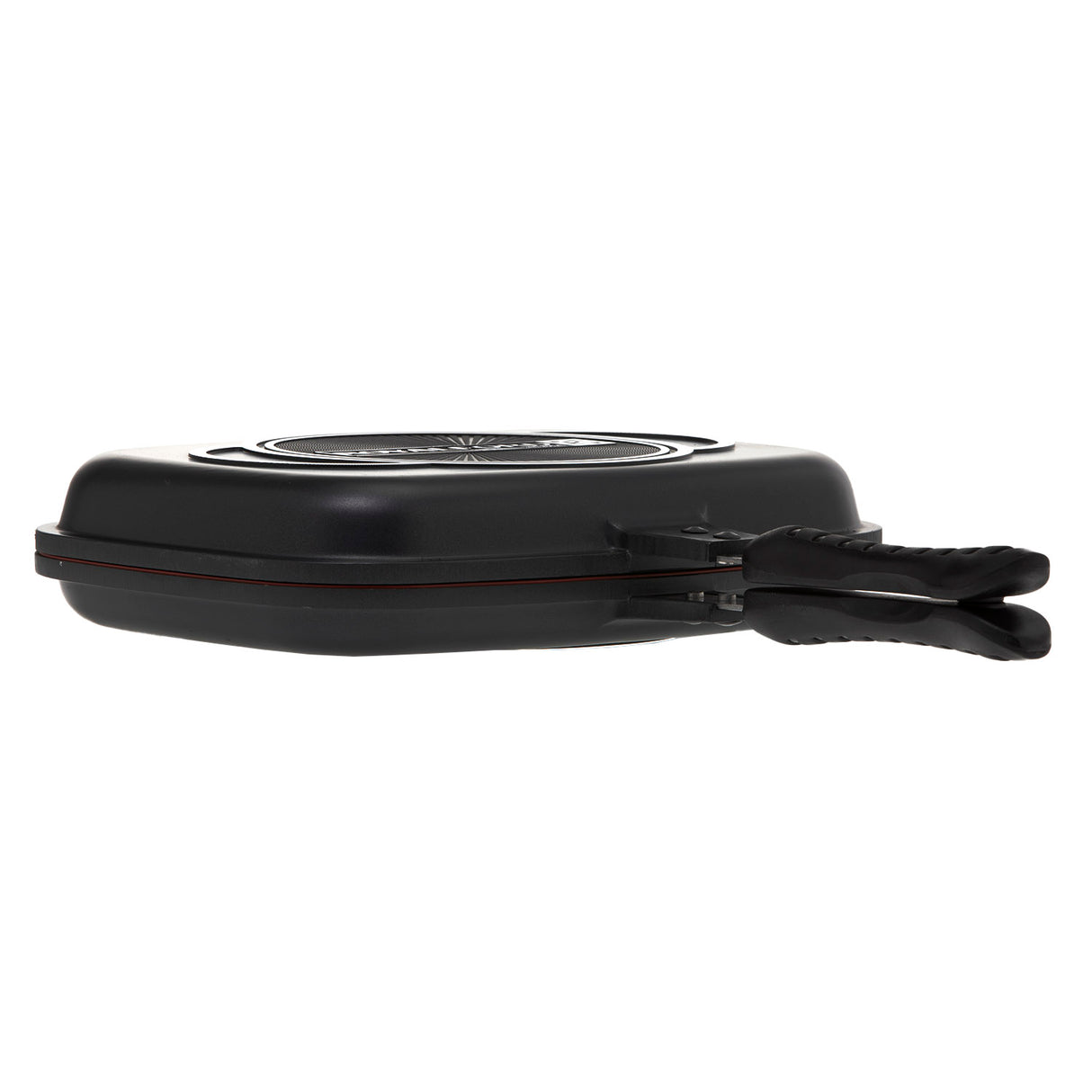 Royalford RF5515 32cm Double Grill Pan with Magnetic Lock | Non-Stick Double Sided Grill Pan for Chicken, Seafood, Meat & Vegetables for Gas & Electric Cooktops Home Use