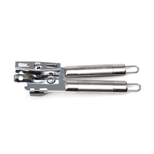 Royalford RF1184-O Stainless Steel Can Opener with Tube Handle | Heavy Duty Manual Tin Opener | Ergonomic Grip Sharp Cutting Wheel |Durable Kitchen Tool | Dishwasher Safe