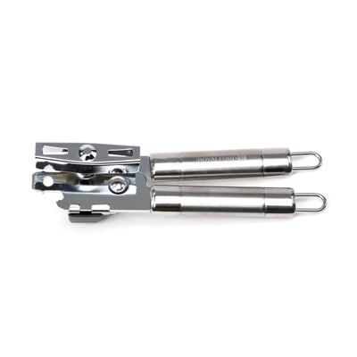 Royalford RF1184-O Stainless Steel Can Opener with Tube Handle | Heavy Duty Manual Tin Opener | Ergonomic Grip Sharp Cutting Wheel |Durable Kitchen Tool | Dishwasher Safe