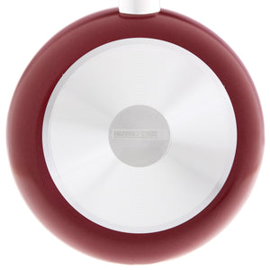 Royalford RF1261FP24  Flat Fry Pan | Triple-Layer Non-Stick Coating | 3MM Thick Aluminium Body| Spin Bottom for Even Heating | Heavy-Duty Bakelite Handle for Daily Use