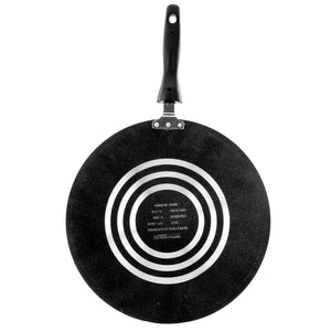 Royalford RF5331 Super Flat Tawa 32cm | Non Stick Aluminium Roti Tawa |Heat Resistant Handle | Compatible with Gas, Electric, &  Ceramic Stoves, Perfect for daily cooking