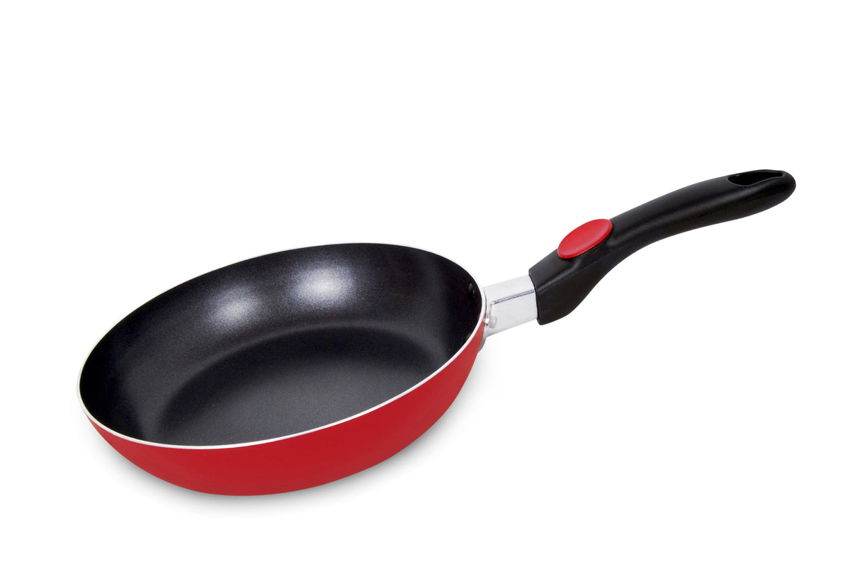 Royalford RF2957 26CM Non-Stick Fry Pan | PFOA-Free Aluminium Body and Heavy-Duty Bakelite Handle | Compatible with Gas, Electric and Halogen Cooktops| Elegant Design
