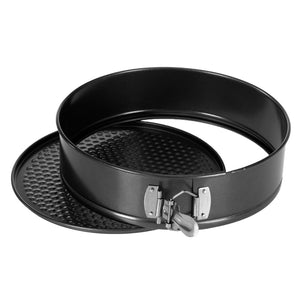 Royalford RF7036 24cm Non-Stick Spring Form Cake Pan | Stainless Steel Lock and Removable Base | Easy Release Bakeware | Round Baking Pan for Cheesecake & Sponge Cakes