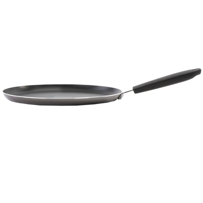 Royalford RF6081 28cm Non-Stick Pan Caker Flat Fry Pan | Induction Compatible Base| Special Grooved Non-Stick Technology | 3mm Thick Body & Strong Handle for Easy use