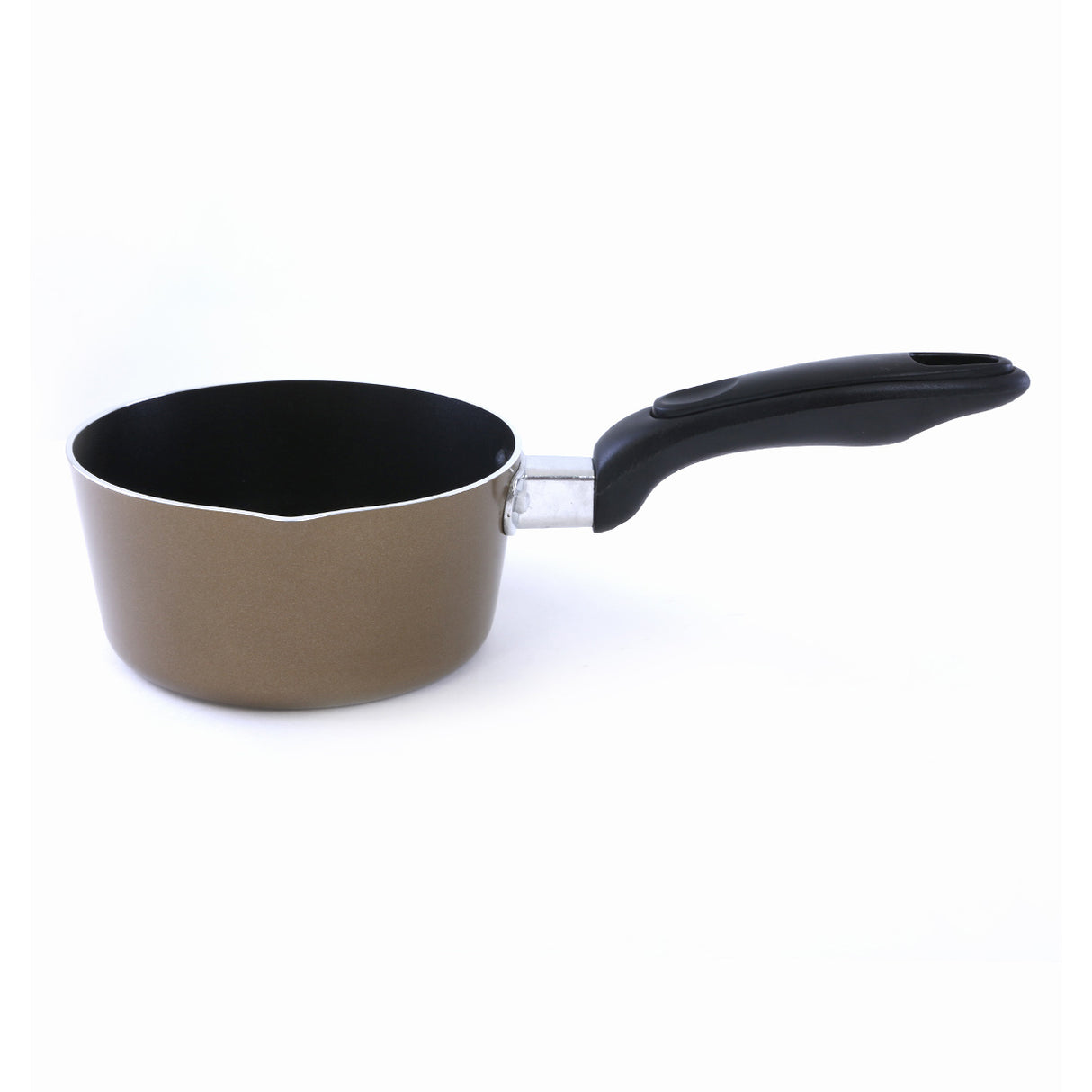 Royalford RF2011-MP16 16cm Non-Stick Milk Pan - Aluminium Saucepan - Pouring Spout with Ergonomic Handle -Compatible with Multiple Hobs| Ideal as Coffee pot, Tea pot, Milk pot & Small saucepan
