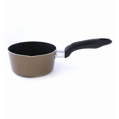 Royalford RF2011-MP16 16cm Non-Stick Milk Pan - Aluminium Saucepan - Pouring Spout with Ergonomic Handle -Compatible with Multiple Hobs| Ideal as Coffee pot, Tea pot, Milk pot & Small saucepan