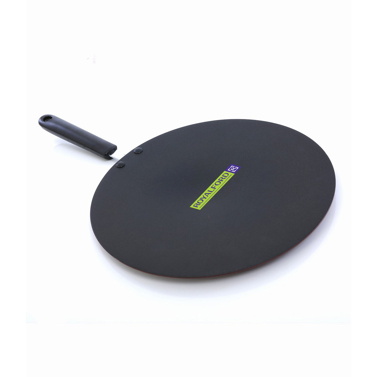 Royalford 30CM Non-Stick Tawa RF2013-T30 | 3-Layer Non-Stick Coating| 2.5MM Thick Aluminium| Spin Bottom  | Heavy Duty Bakelite Handle | Ideal for Rotis, Dosas & Chapatis