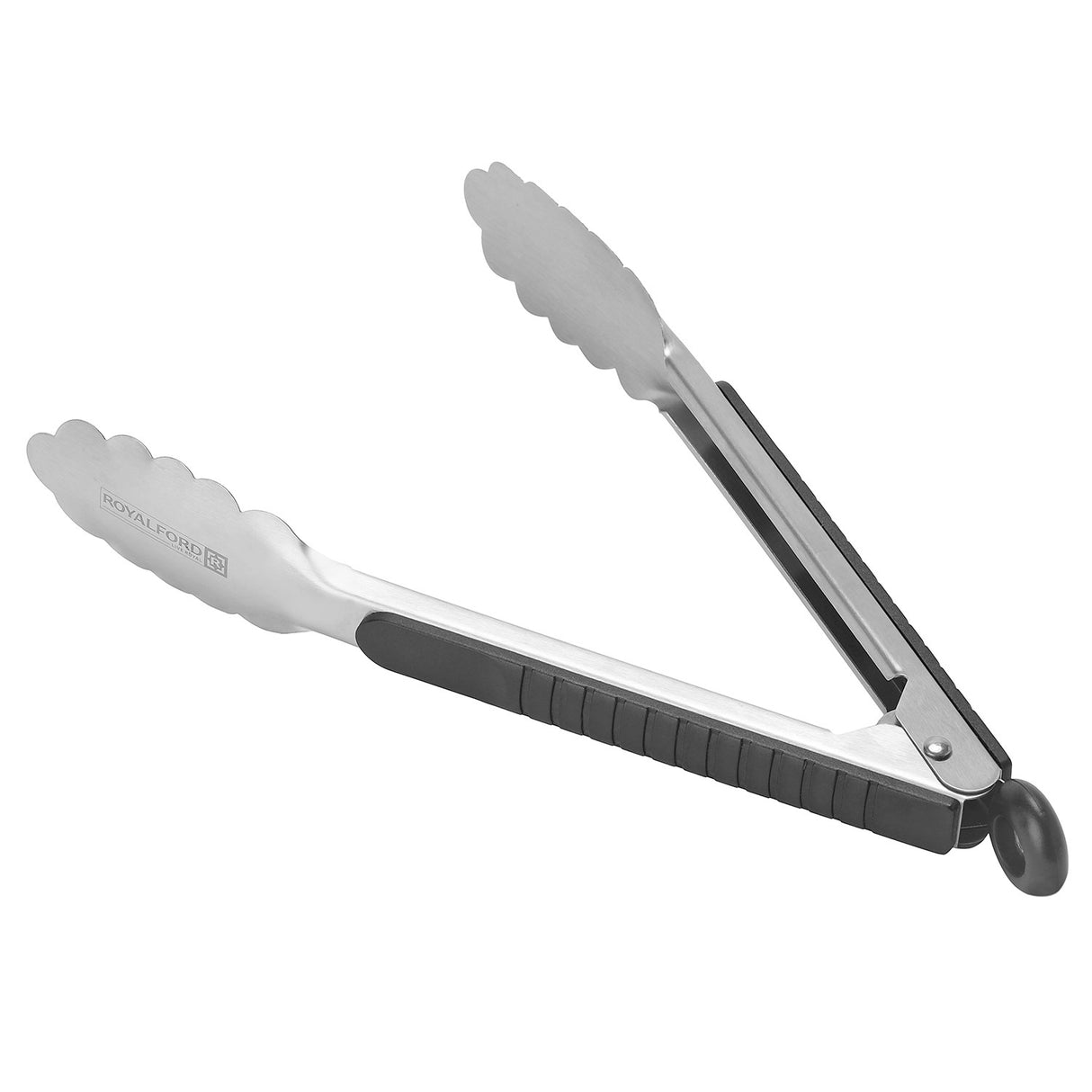 Royalford RF2043-FT9  9" Food Tong | ergonomic grip, durable build, auto-lock design and dishwasher-safe| convenience for easy and hygienic serving in kitchens|