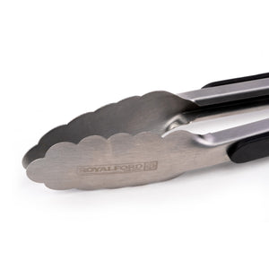 Royalford RF2043-FT9  9" Food Tong | ergonomic grip, durable build, auto-lock design and dishwasher-safe| convenience for easy and hygienic serving in kitchens|