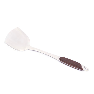 Royalford RF2062T Stainless Steel Kitchen Turner | Ergonomic Grip Handle| Durable Cooking Spatula for Flipping Eggs, Pancakes, Fish Burgers | Dishwasher Safe  Turner